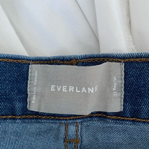 Everlane Blue Jeans - Size 33 Straight cut - Picture 2 of 4